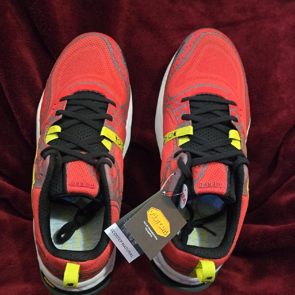 New Balance Red and Yellow Sneakers